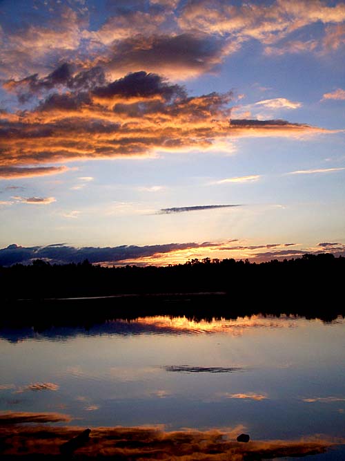 sunset over Fairy Lake, Acton