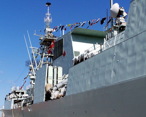 HMCS Halifax at Queens Quay in the Toronto Harbour