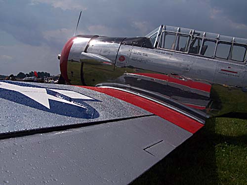 2008 Geneseo Airshow - rain on a plane