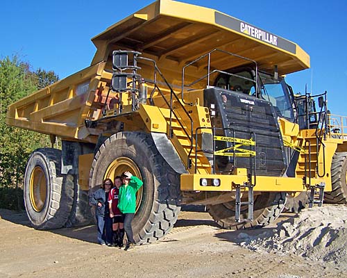 Big dump truck in the Acton Quarry