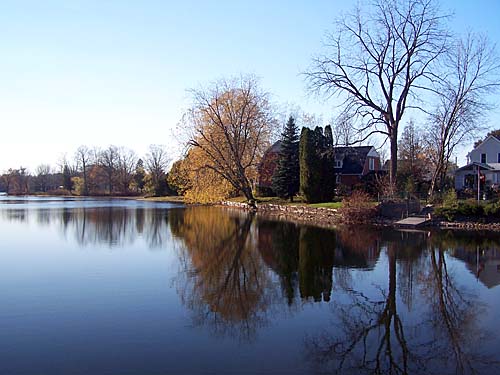 Acton's Fairy Lake in Prospect Park during Fall