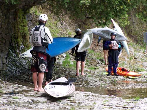 Whitewater Ontario 2008 Elora Downriver Kayak Slalom Race