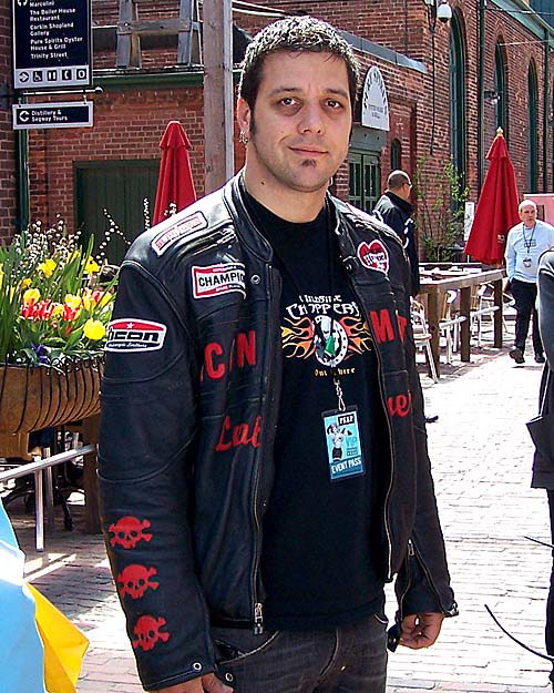 George Stroumboulopoulos host of CBC's the Hour at the 2007 Fashion Cares event held at the Toronto Distillery District