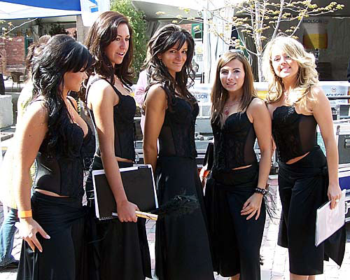 models at the 2007 Fashion Care event held at Toronto's Distillery District