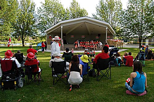 Acton's 2008 Canada Day celebrations - Rotary Club Band Shell and the Robert Little Everybody Dance Club