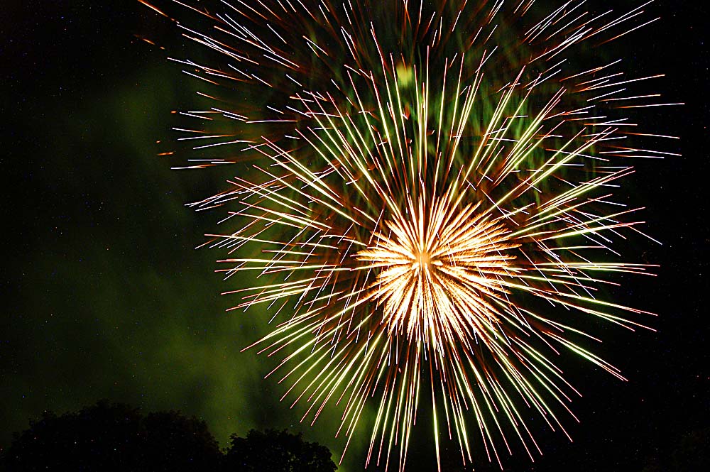 Acton's 2008 Canada Day celebrations - Acton Firefighters Association fireworks show in Prospect Park