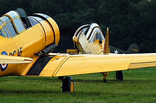 2008 Geneseo Airshow - Harvards take to the field