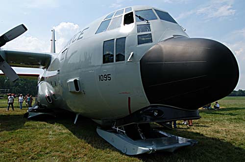 2008 Geneseo Airshow - C130 transport plane - front view