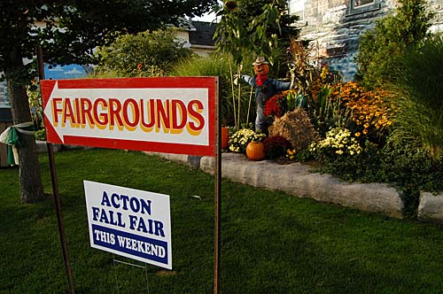 sign for 2008 Acton Fall Fair