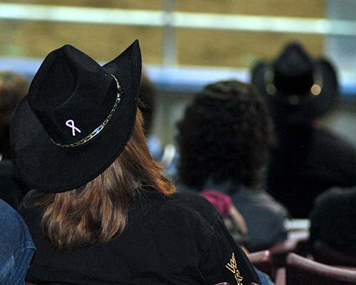 2008 Ontario Dodge Rodeo tour, Mississauga's Hershey Centre - crowd likes to wear cowboy hats