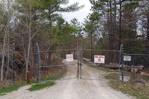 entrance gate at the Swift Rapids Dam