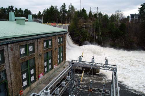 subtransmission circuits exit the Swift Rapids Dam