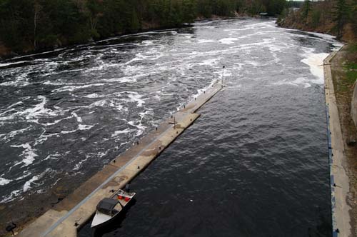 Downstream of the Swift Rapids Lock