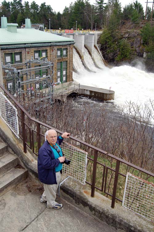 Don Mincoff at Swift Rapids Dam and Locks, Ontario.