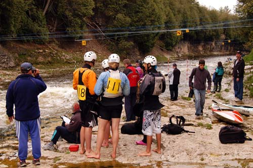 Whitewater Ontario 2008 Elora Downriver Kayak Slalom Race