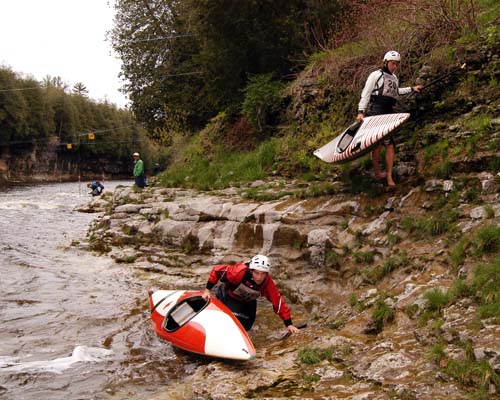 Whitewater Ontario 2008 Elora Downriver Kayak Slalom Race