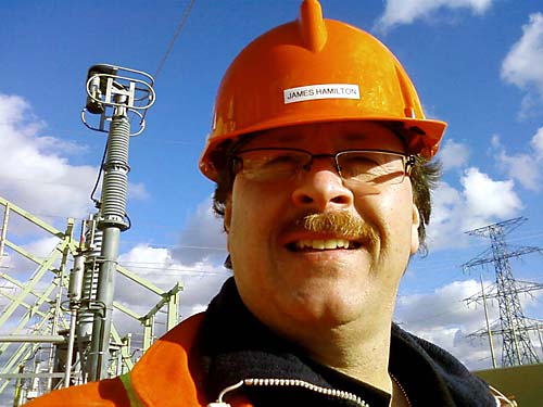 James Hamilton in a High Voltage Transmission Station