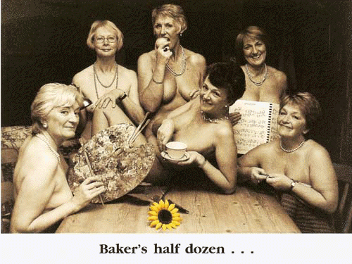 Baker's half dozen - calendar girls