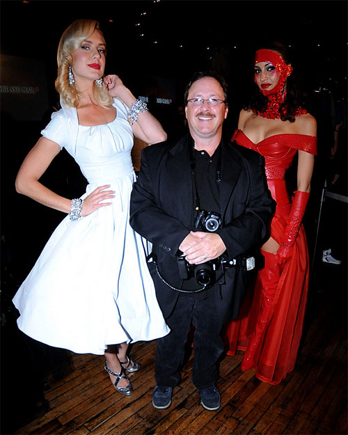 James Hamilton joins the models at the media launch of the ACT and Fashion Cares presents Fashion sCares 2008 at Brant House in Toronto, Ontario