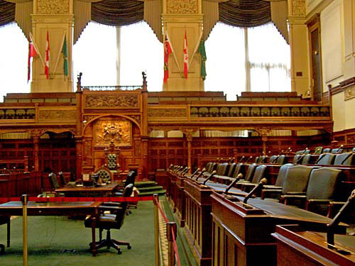 Toronto's Queens Park, legislative chamber.